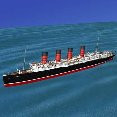 RMS Lusitania 3D Model