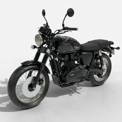 Triumph Motorcycle 3D Model