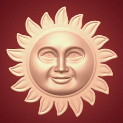 Happy Sun Face