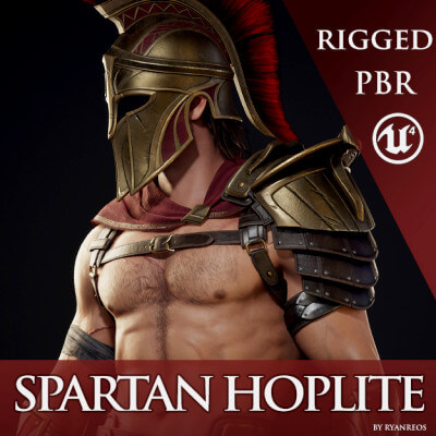 Spartan Hoplite 3D Model