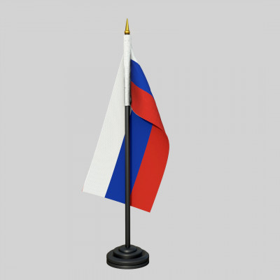 Russia Desk Flag