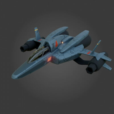 Sci-Fi Fighter Jet