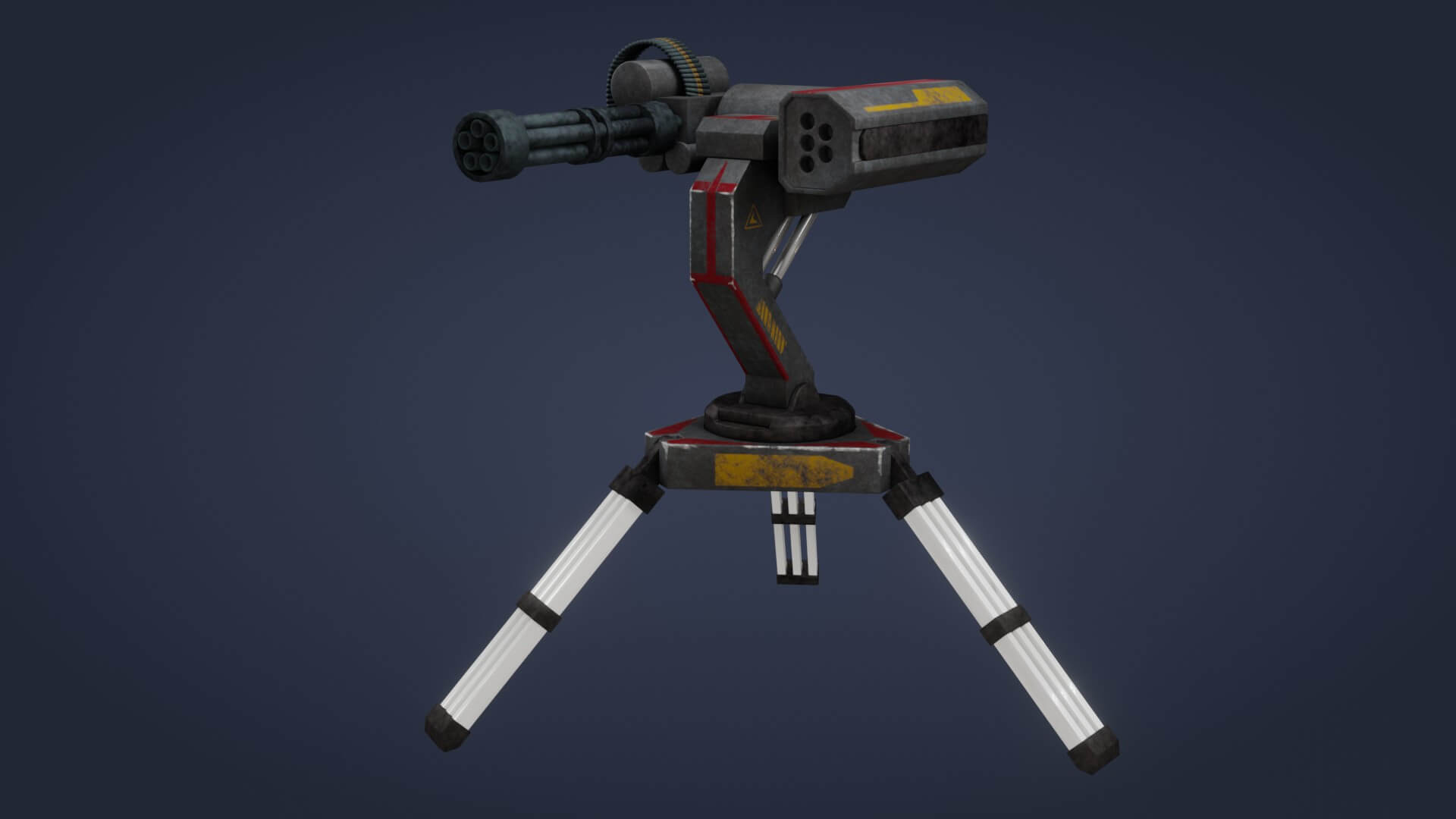 Sci-Fi Turret 3D Model