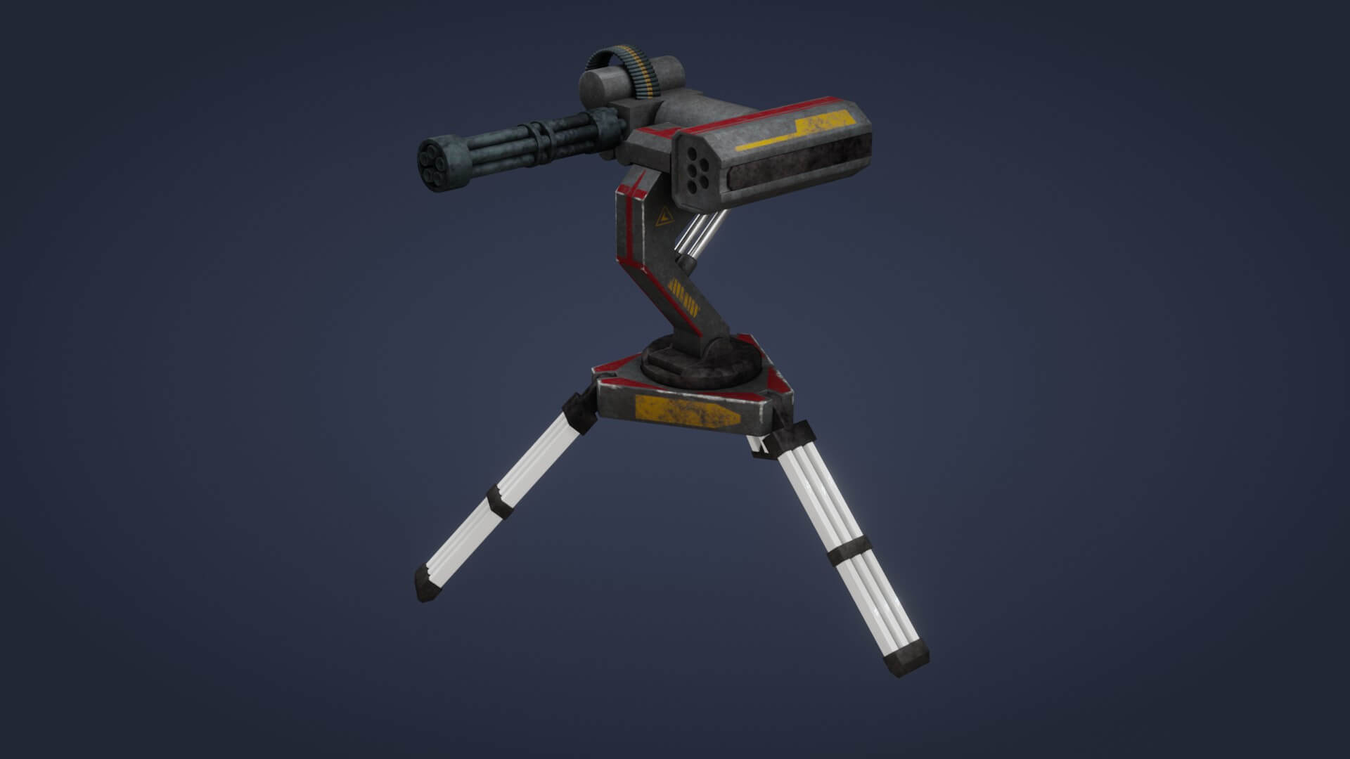 Sci-Fi Turret 3D Model