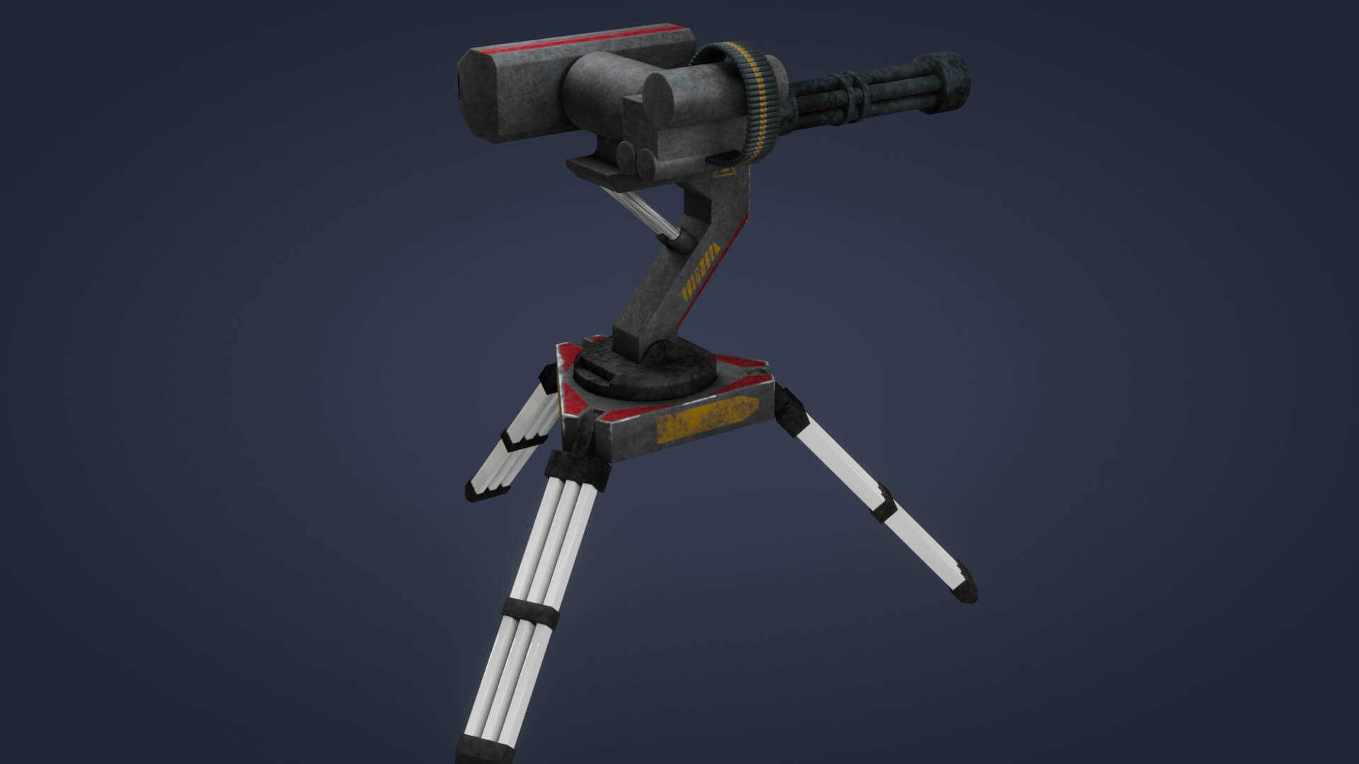 Sci-Fi Turret 3D Model