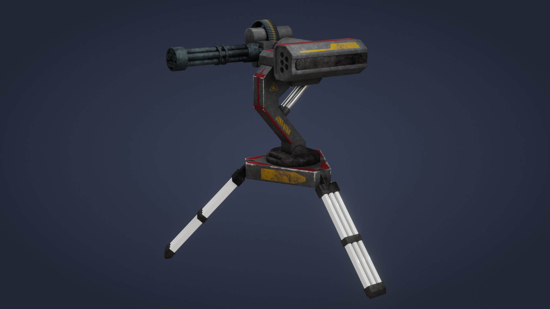 Sci-Fi Turret 3D Model