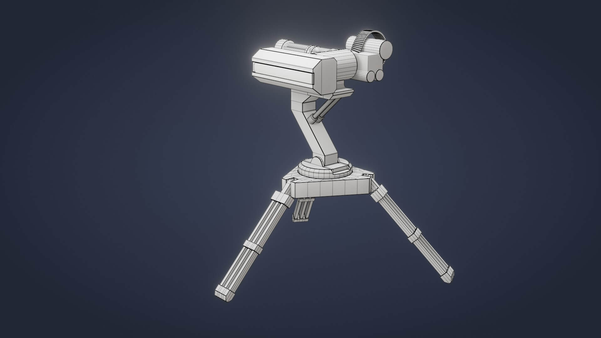 Sci-Fi Turret 3D Model