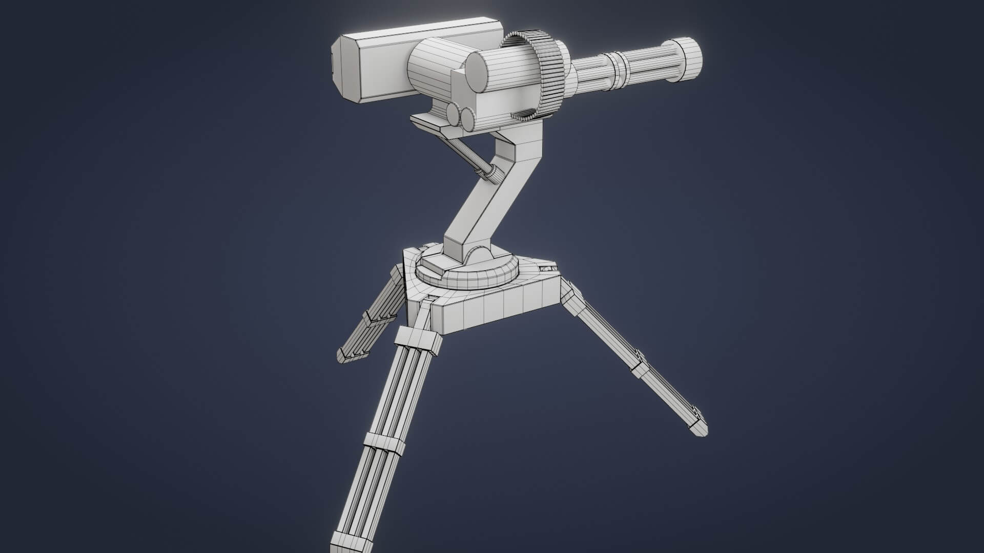 Sci-Fi Turret 3D Model