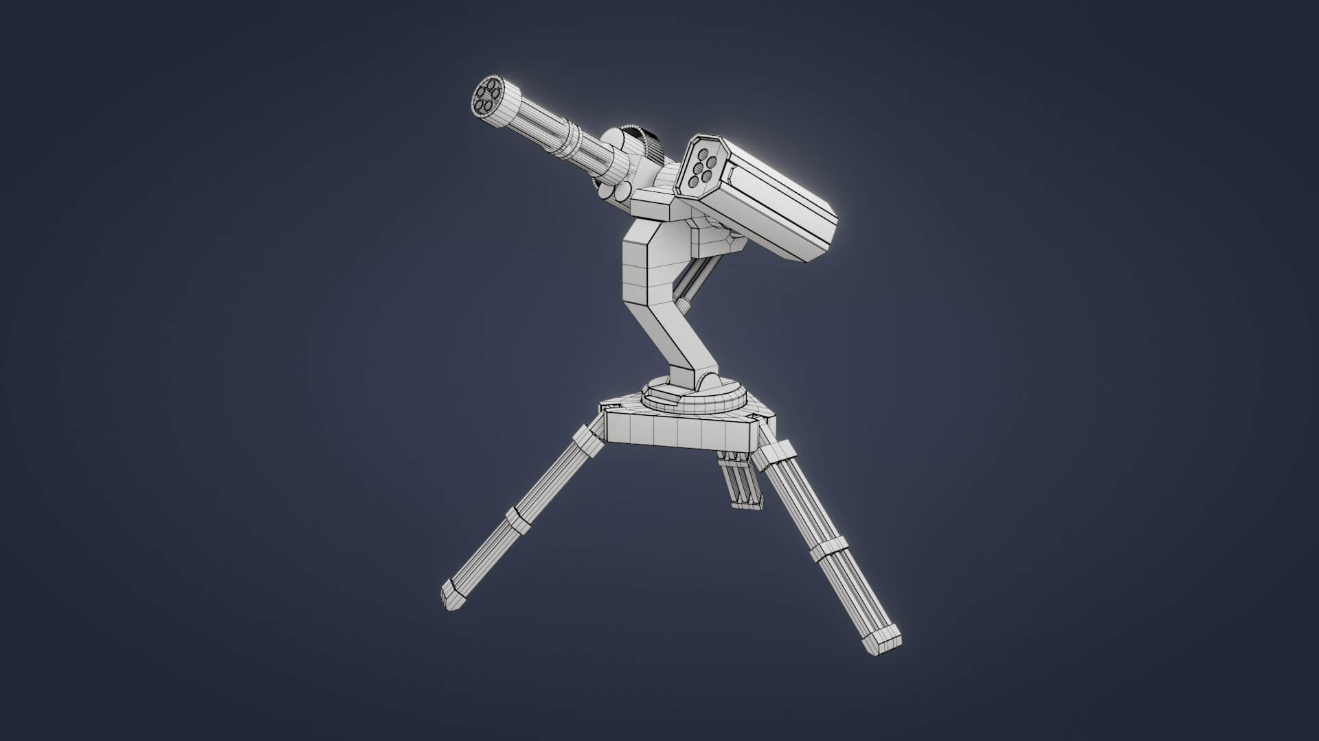 Sci-Fi Turret 3D Model