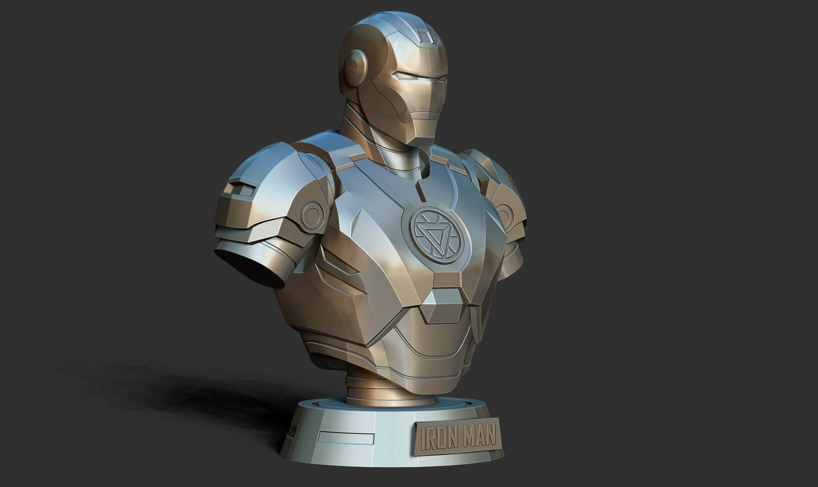 Iron Man Bust 3D Model