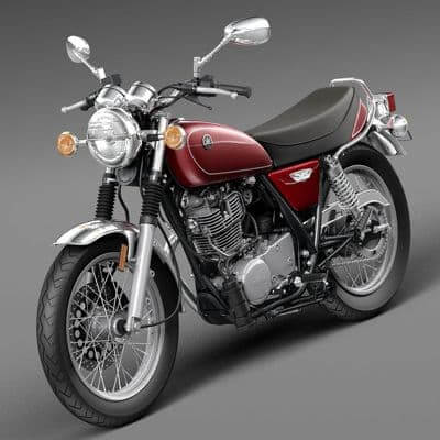 Yamaha SR400 2015 3D Model