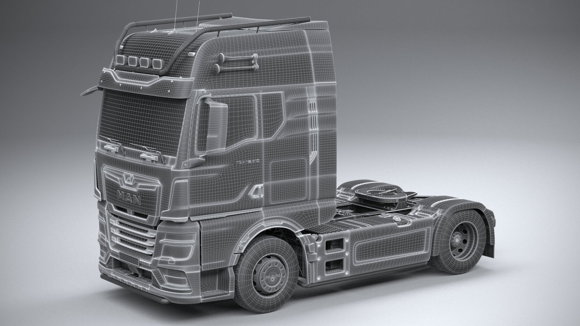 Man TGX 2021 3D Model