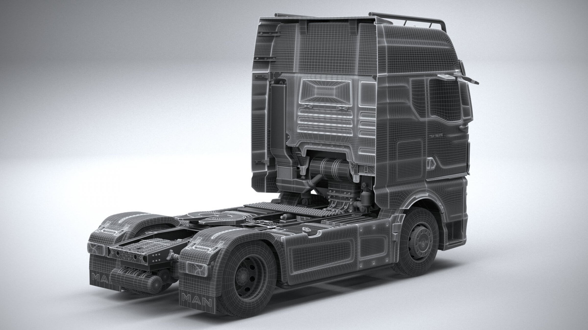 Man TGX 2021 3D Model