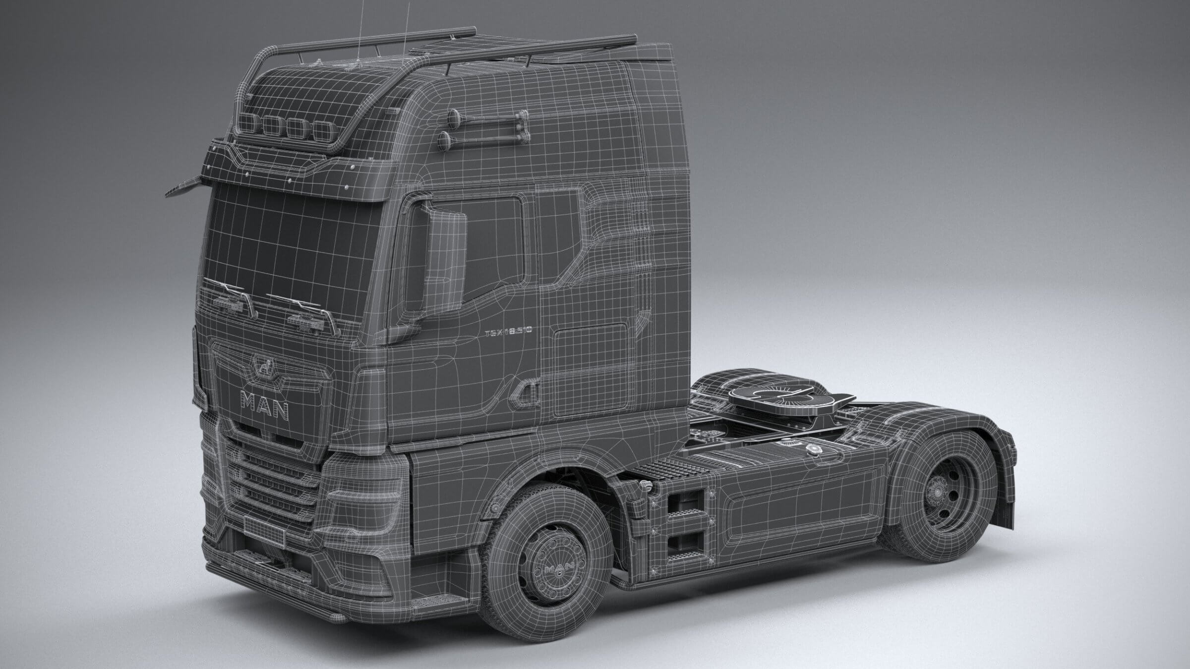 Man TGX 2021 3D Model