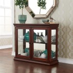 Solid Glass Door Curio Cabinet