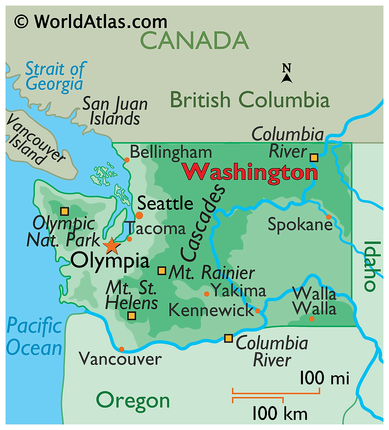 Washington Mountain Ranges Map Draw A Topographic Map - vrogue.co