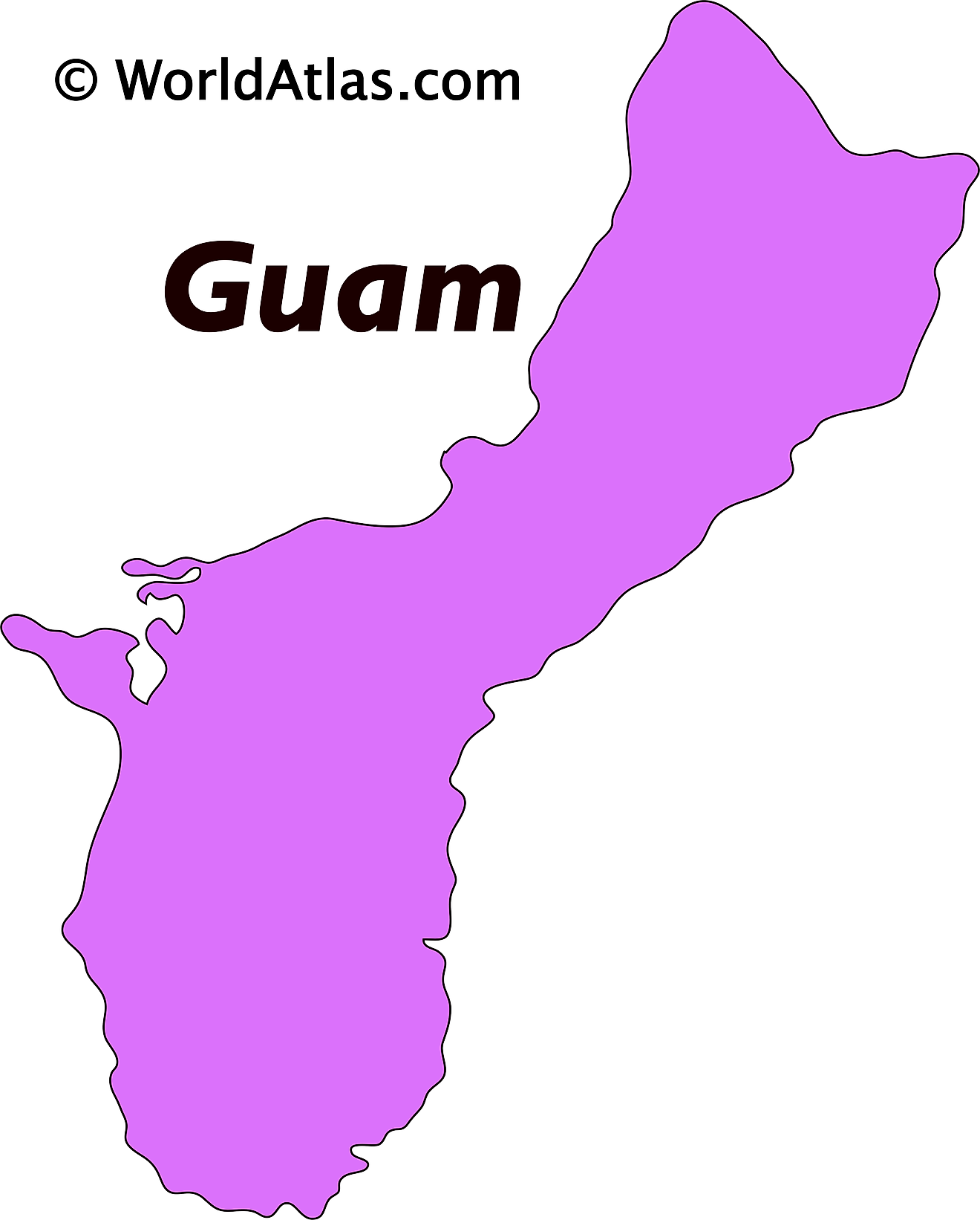 Guam Zip Code Map