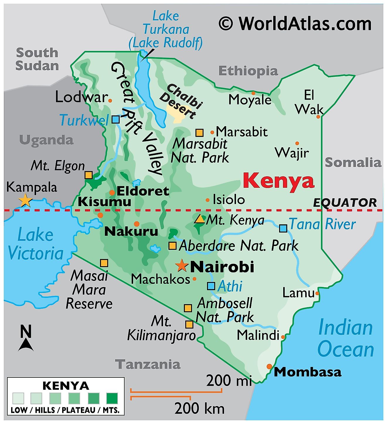 Detailed Map Of Kenya