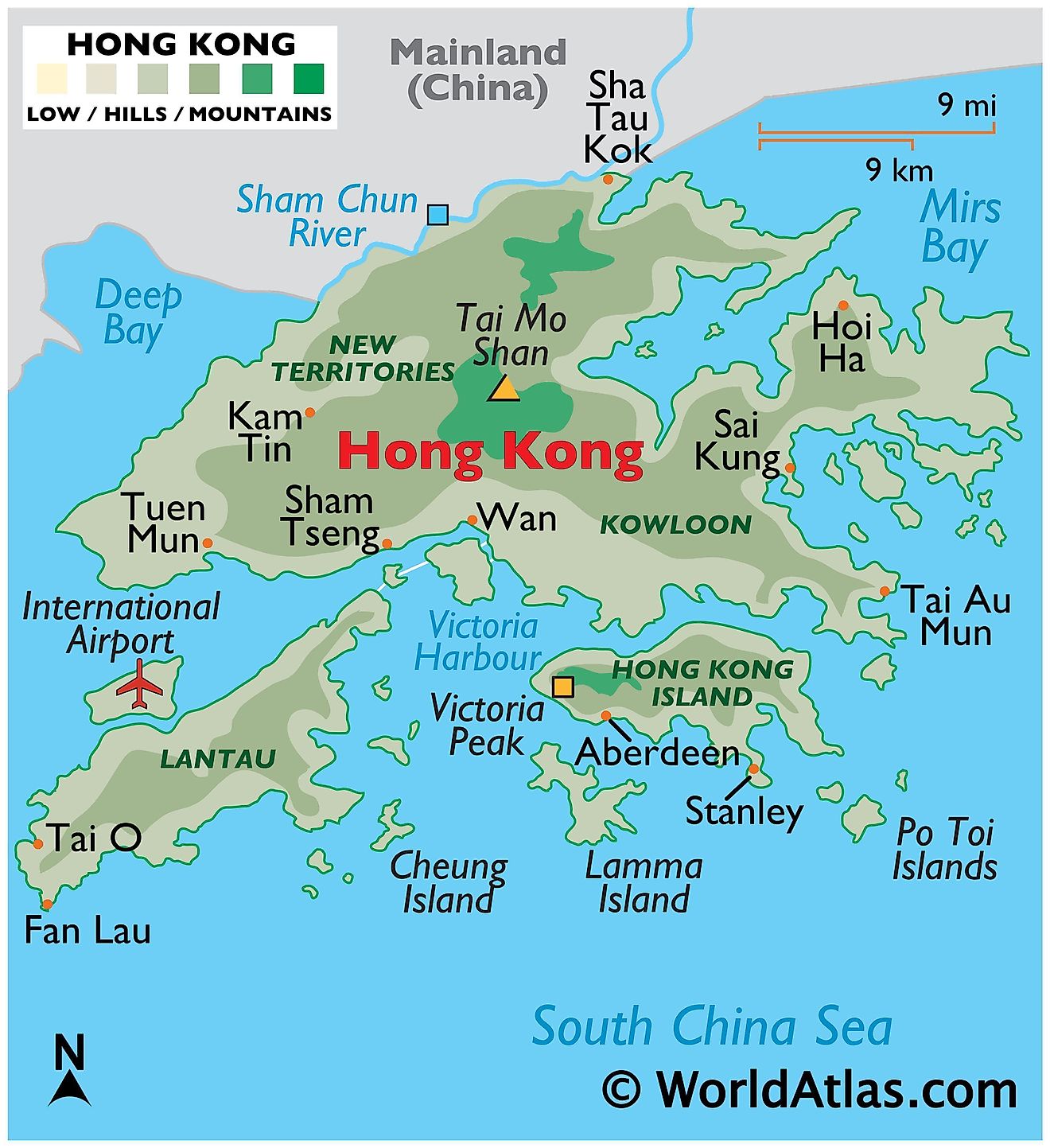 Hong Kong In World Map - United States Map