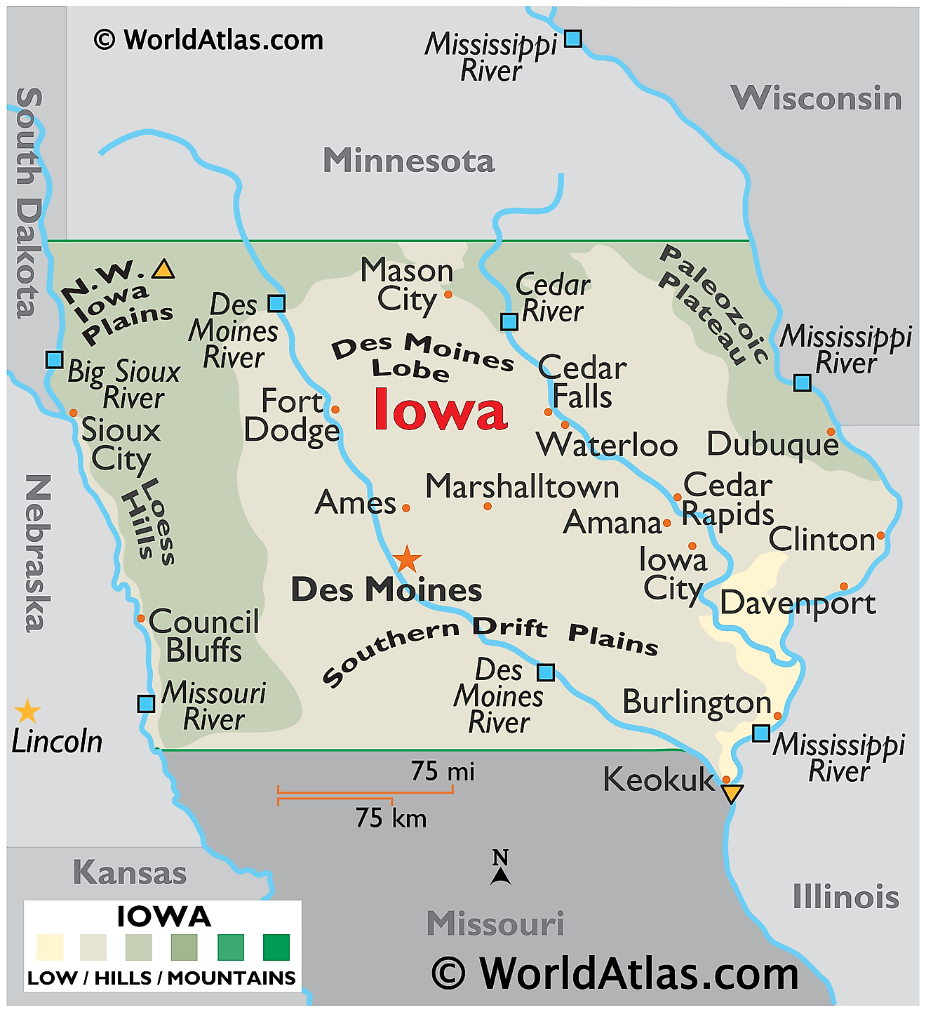 Iowa Mountain Ranges