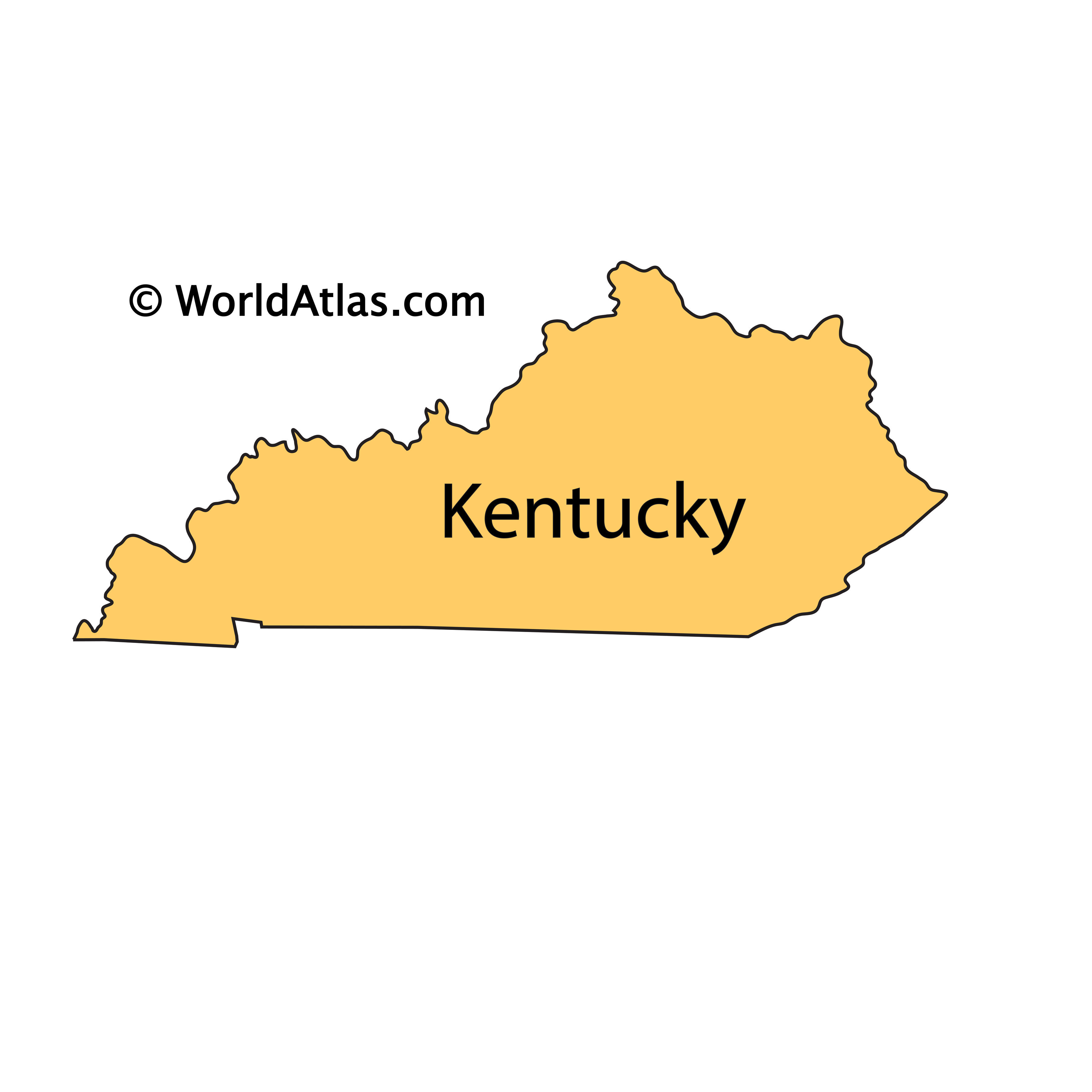 Kentucky World Map