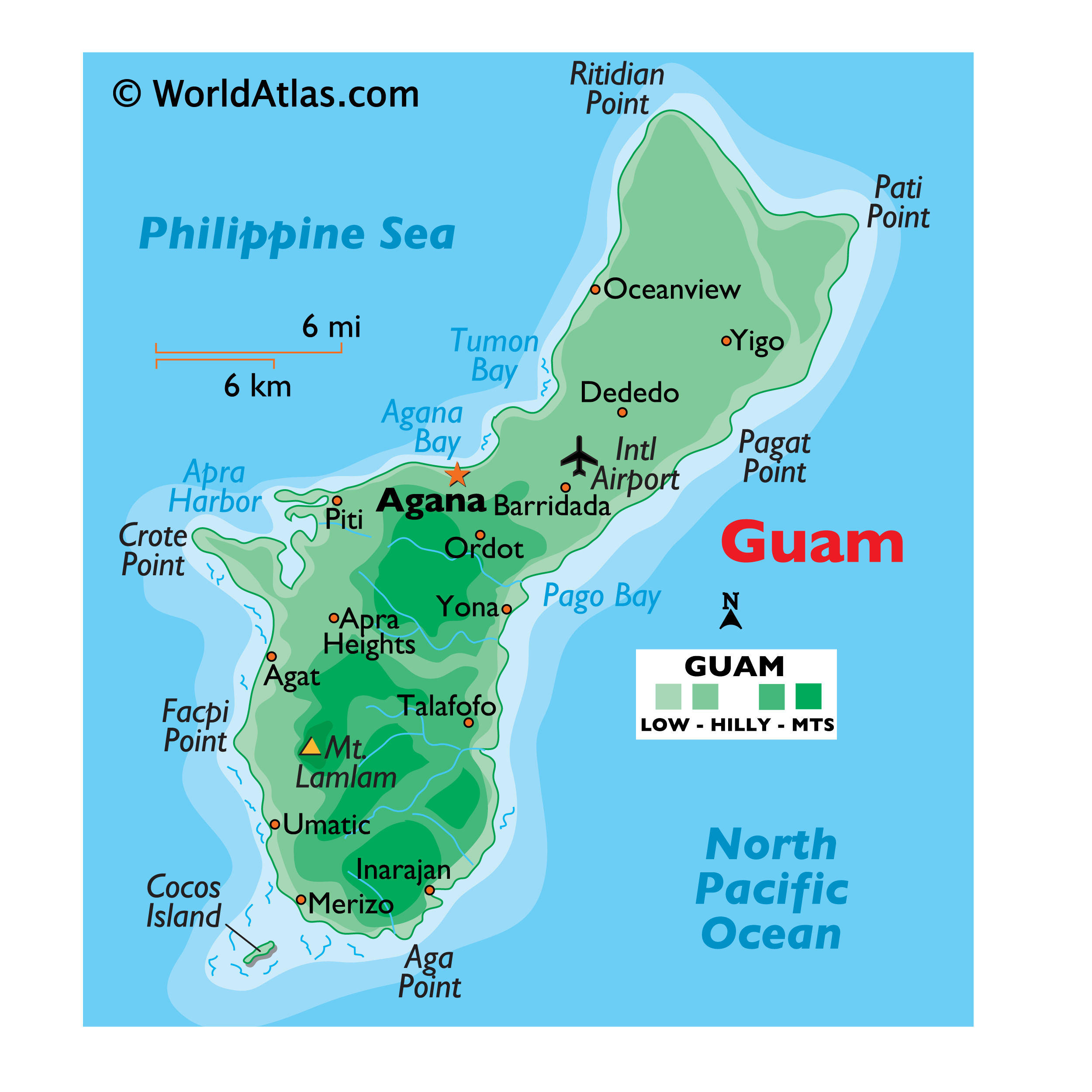 Pacific Island Of Guam