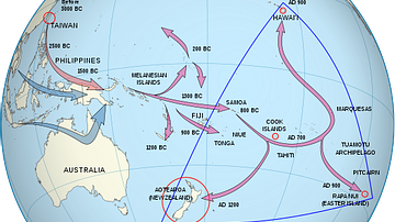 Polynesian Migration Map