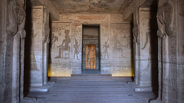 Abu Simbel, Interior of the Temple of Hathor