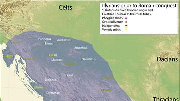 Map of the Illyrian Tribes