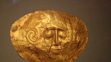 Gold Mycenaean Burial Mask