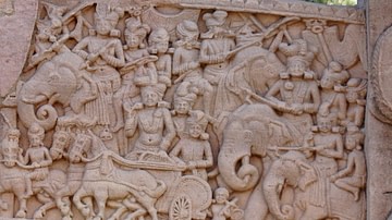 Mauryan and Pre-Mauryan soldiers from the Sanchi Stupa