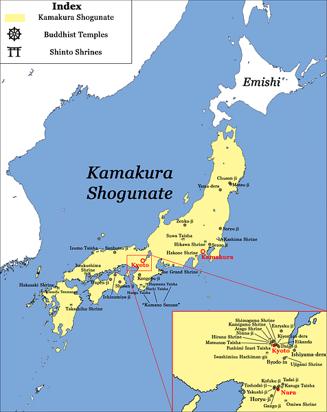 Japanese Feudalism Map