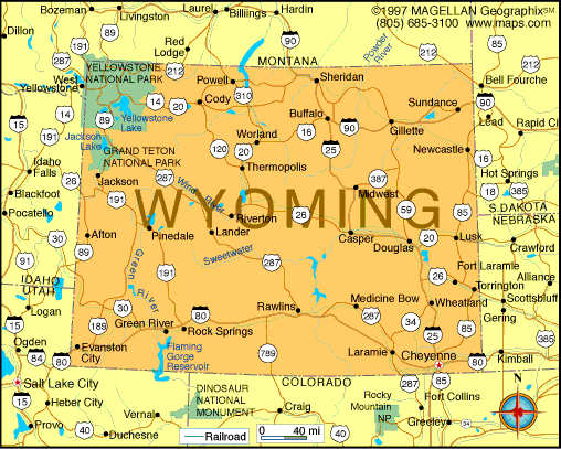 Wyoming Map