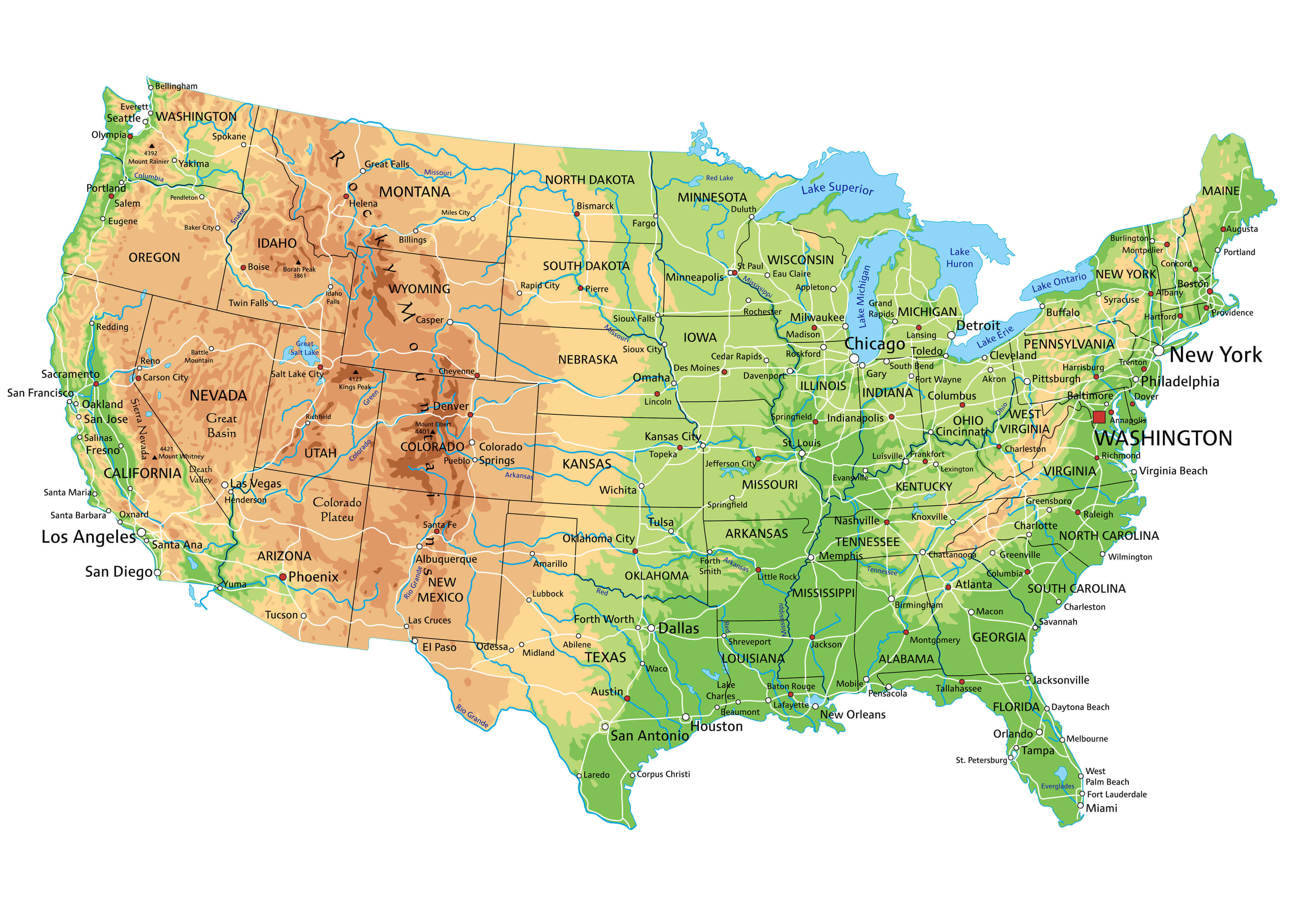 Google Images Map Of The United States - Map of world