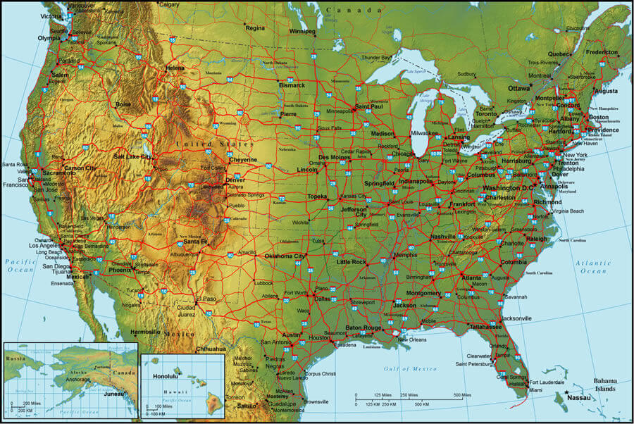 Map of United States