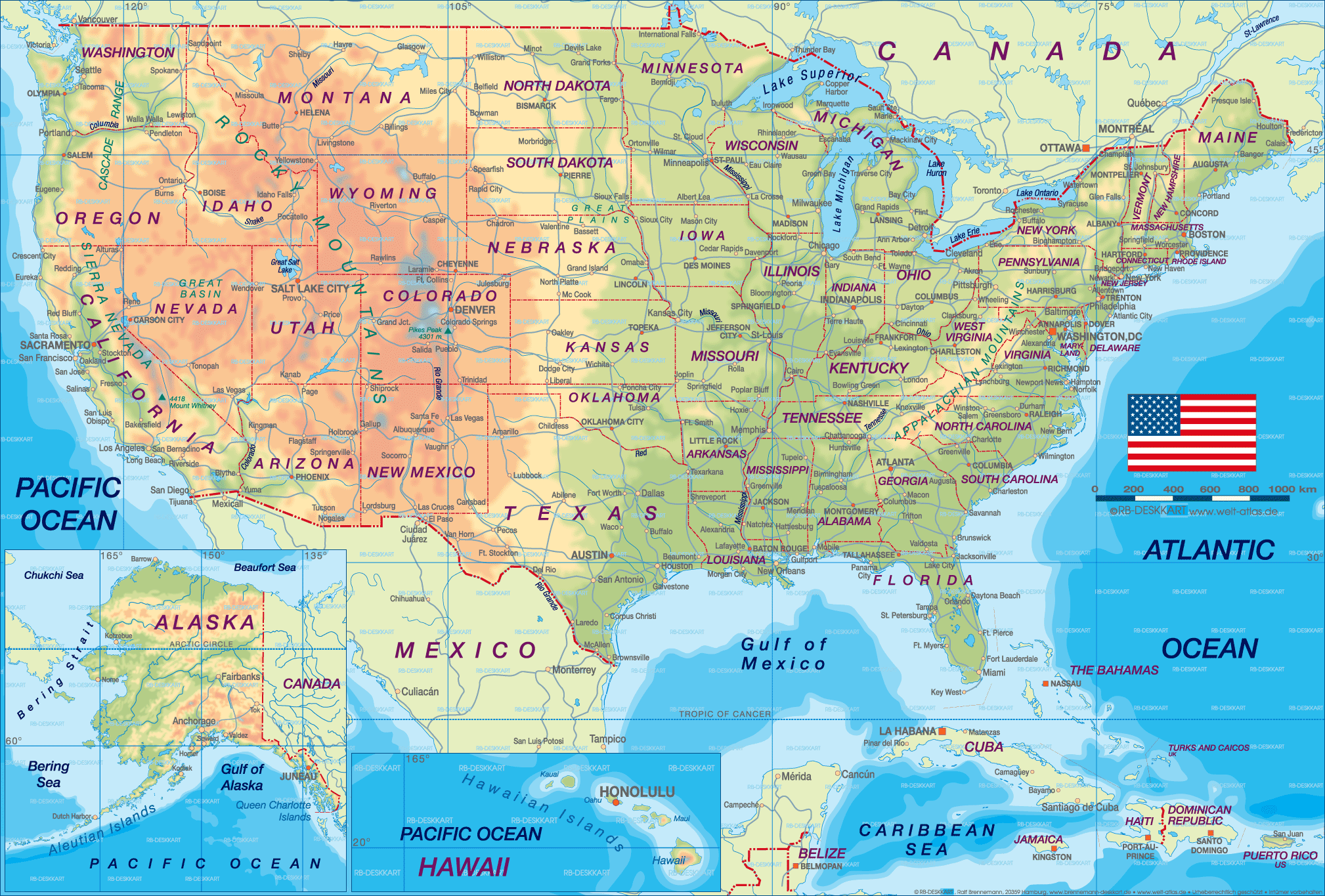 Maps of United States