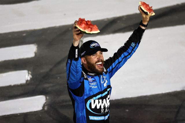 Ross Chastain 2023 holding watermelon