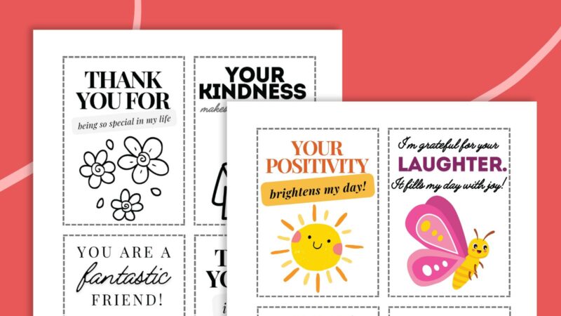 Gratitude Cards printable