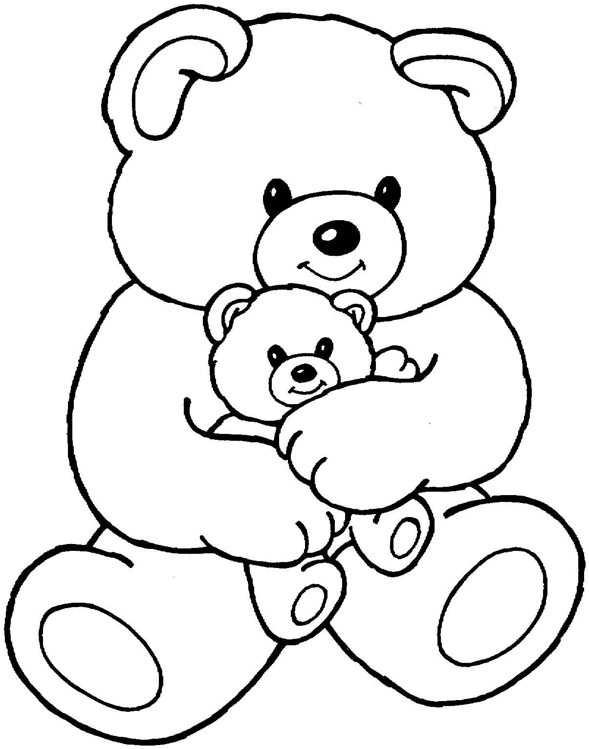 Bear Coloring Sheet 1