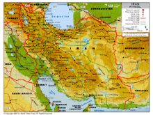 iran map physical