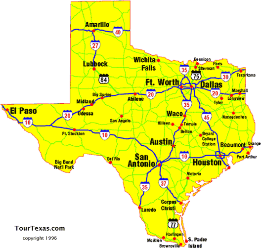 Official Texas Highway Map - Alaine Leonelle