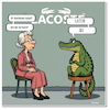 Cartoon: Der Kroko Deal (small) by A Human tagged lacoste,krokodil,aligator,comic,cartoon,bilderwitz