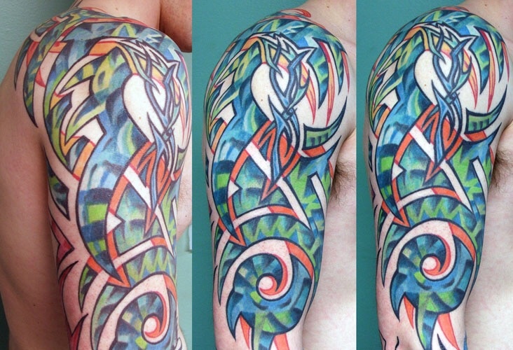 tribal tattoo color