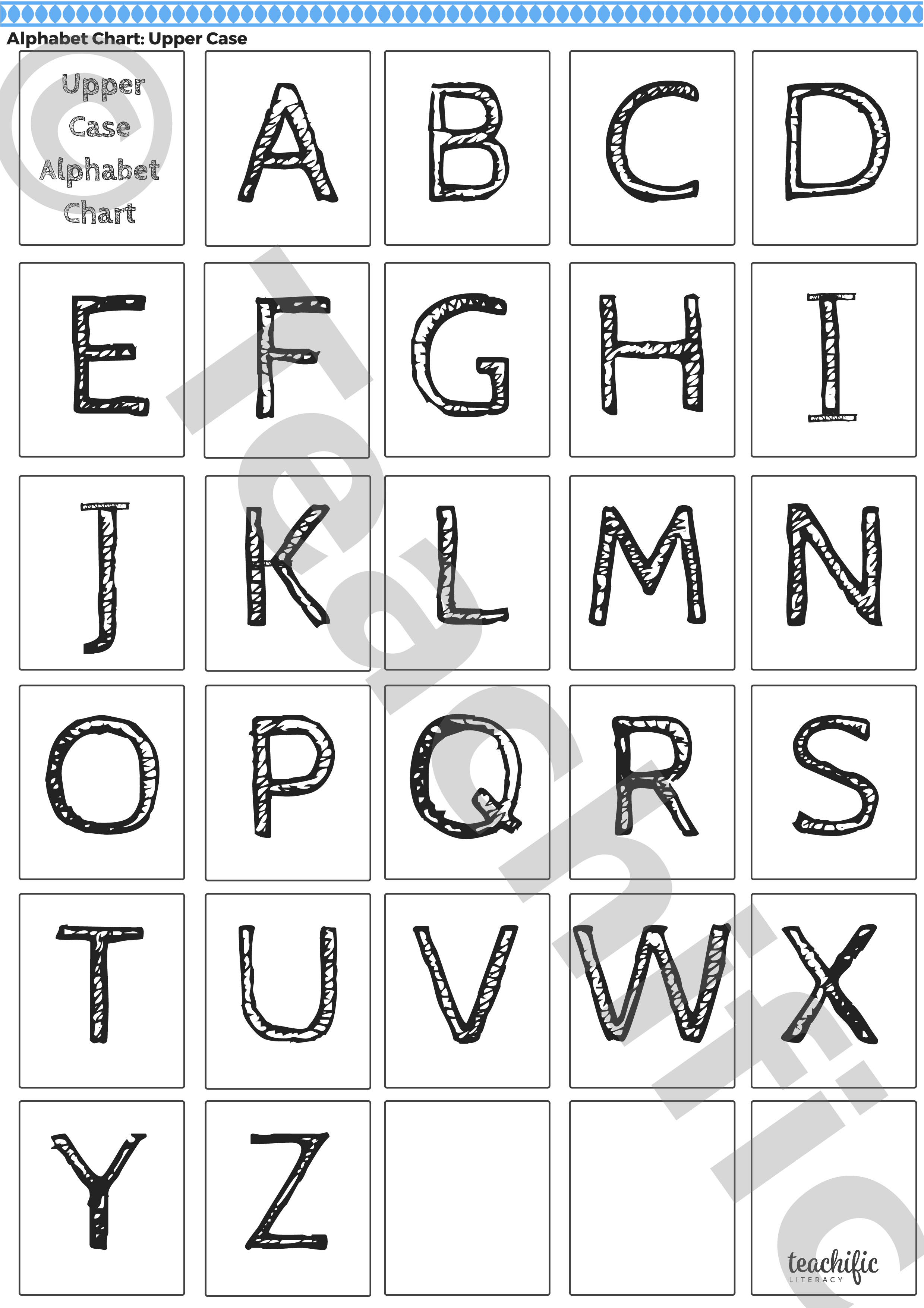 Alphabet Chart Pdf - Alphabet Chart Printable Pdf Free Thekidsworksheet ...