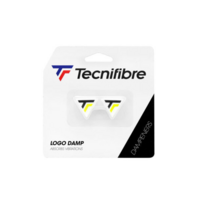 Tecnifibre Logo Dampener (Pack of 2) - White/Yellow