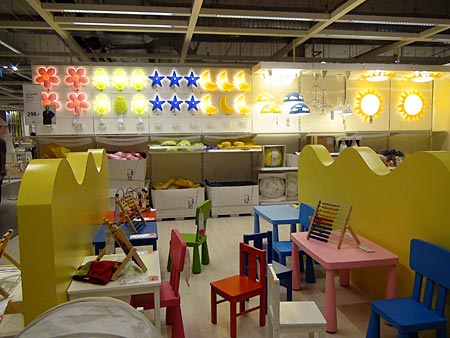 Children's section at Ikea