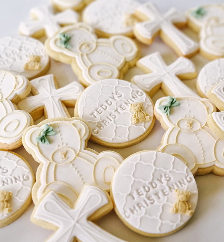 Christening cookies - bear themed – The Cookie Edit