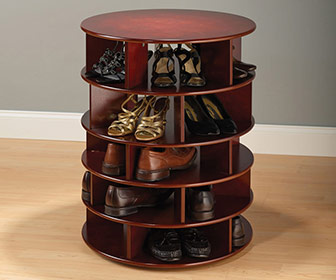 Rotating 25 Pair Shoe Tower