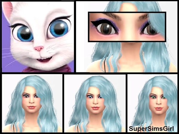 Talking Tom And Angela Eyes