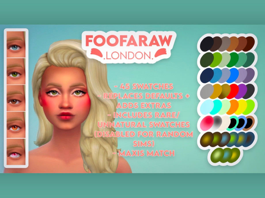 Sims 4 default eyes maxis match - aholicfod